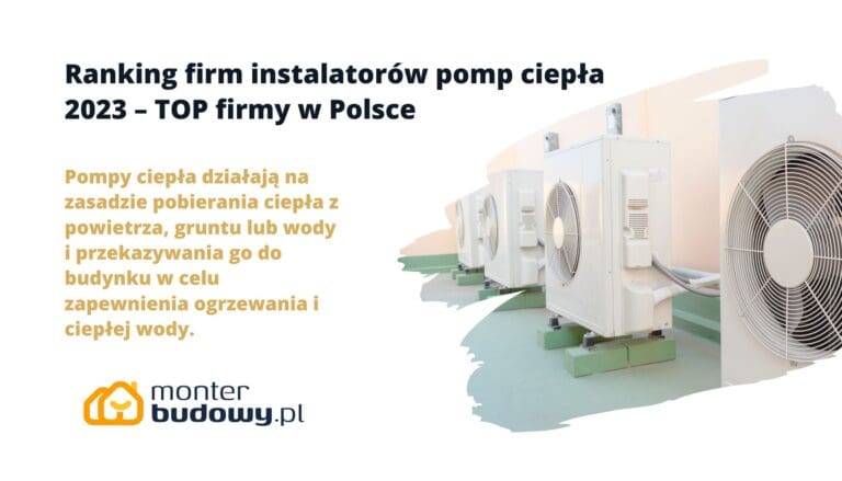Ranking firm instalatorów pomp ciepła 2023 – TOP firmy w Polsce