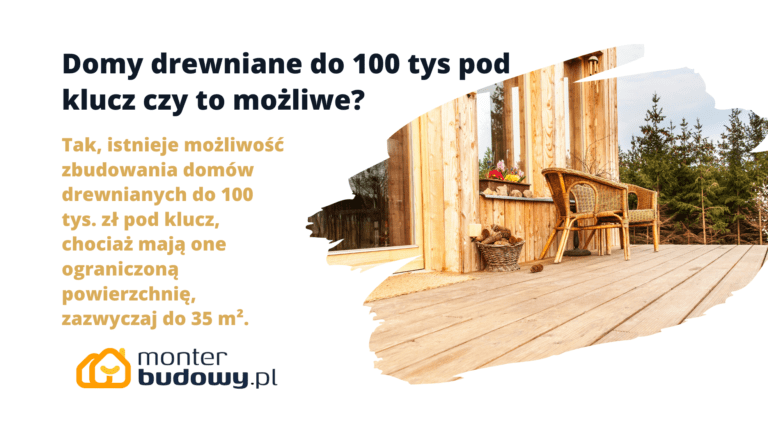 Domy drewniane do 100 tys pod klucz czy to możliwe
