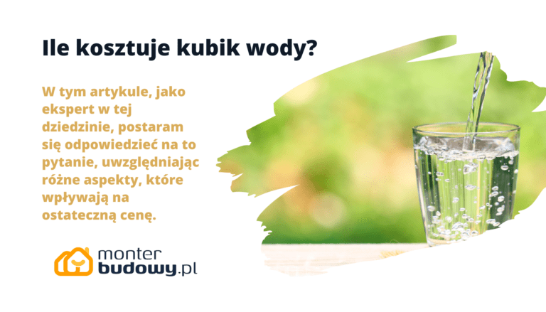 Ile kosztuje kubik wody