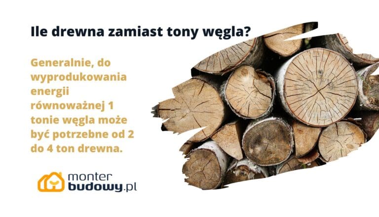 Ile drewna zamiast tony węgla