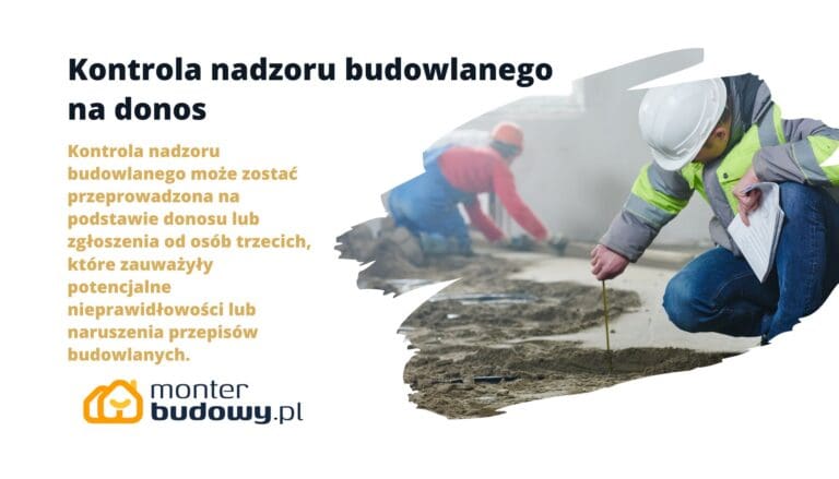 Kontrola nadzoru budowlanego na donos