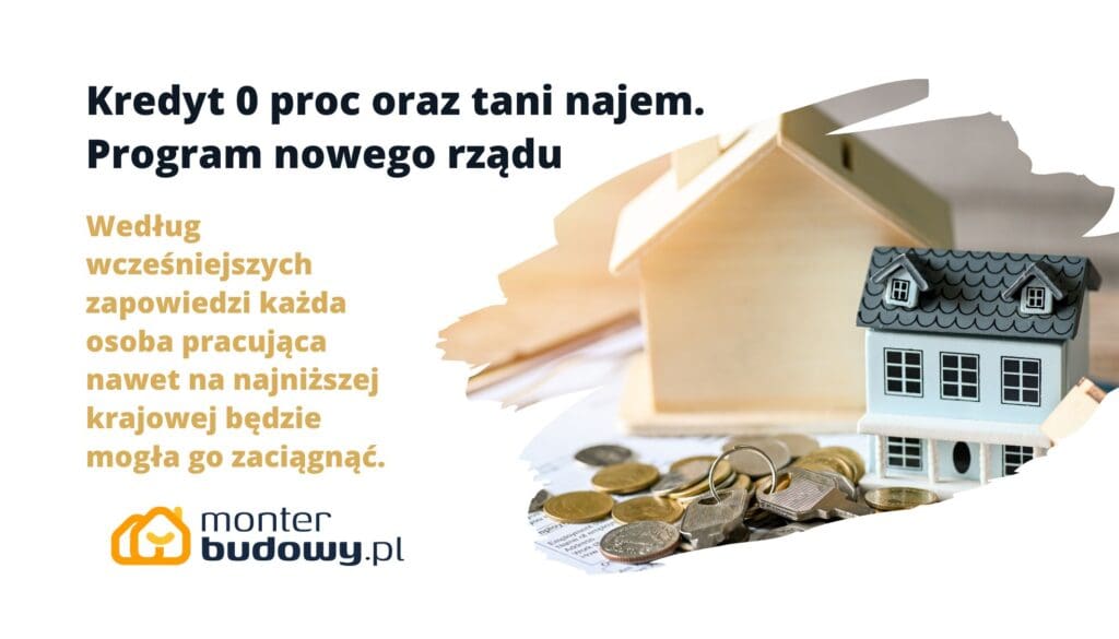 Kredyt 0 proc oraz tani najem. Program nowego rządu