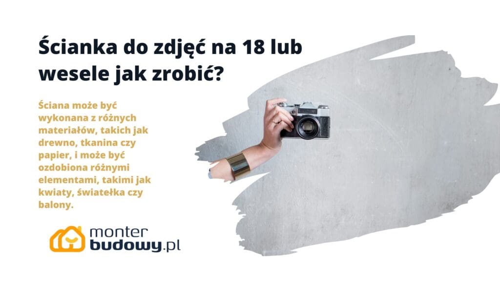 Ścianka do zdjęć na 18 lub wesele jak zrobić