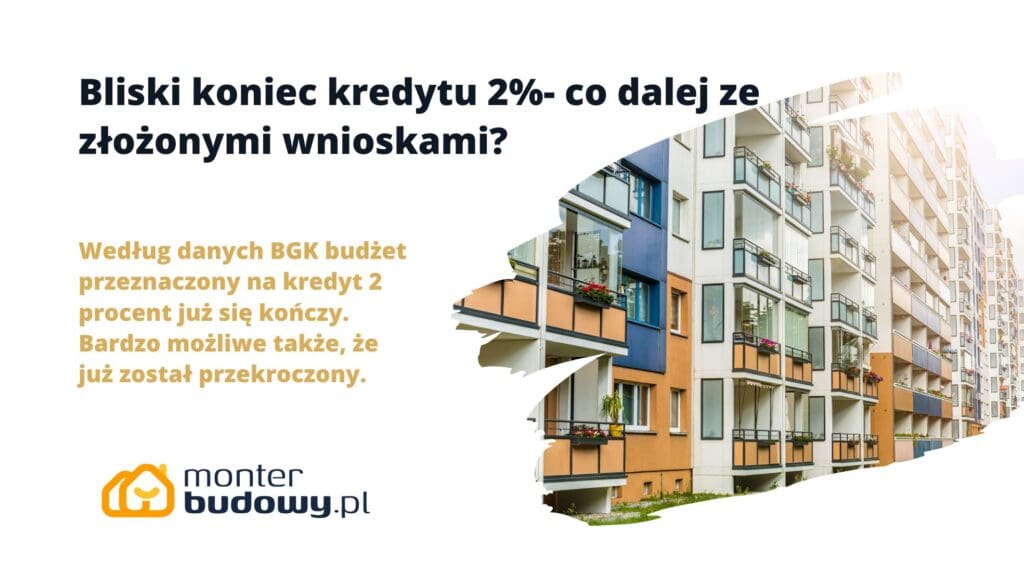 Bliski koniec kredytu 2%- co dalej ze złożonymi wnioskami