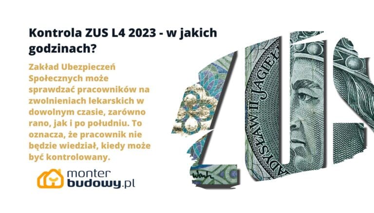 Kontrola ZUS L4 2023 - w jakich godzinach