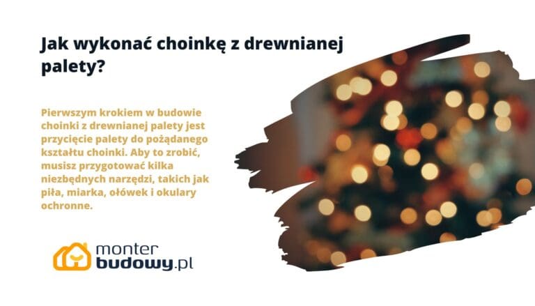 Jak wykonać choinkę z drewnianej palety