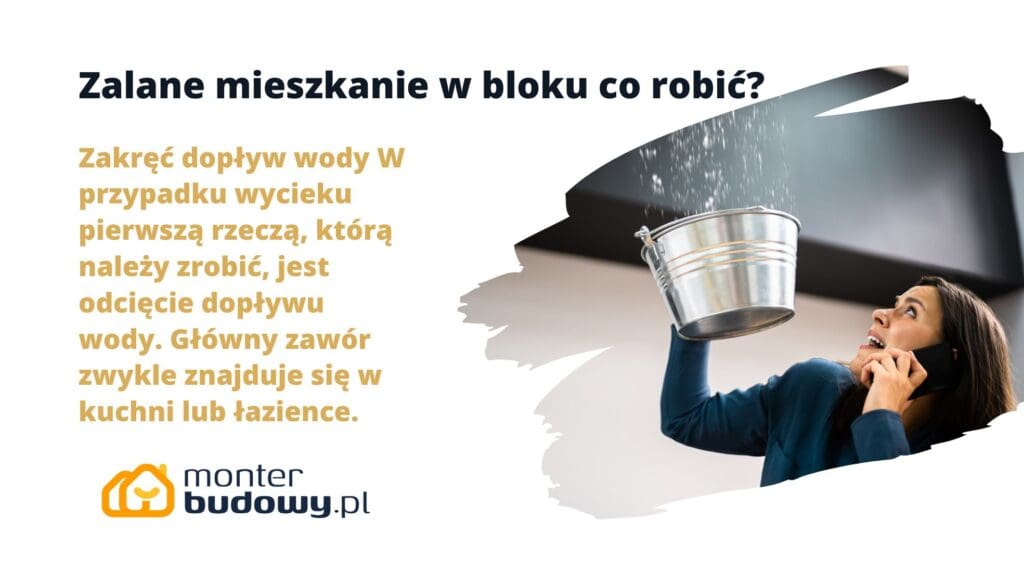 Zalane mieszkanie w bloku co robić