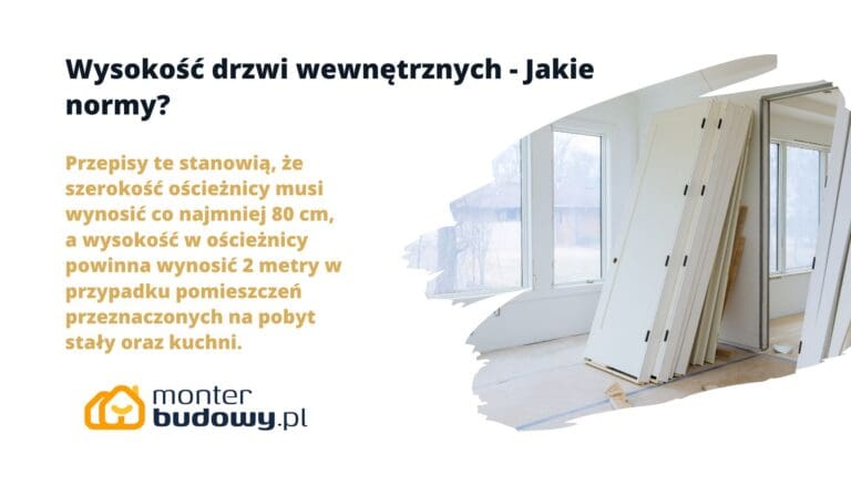 Wysokość drzwi wewnętrznych - Jakie normy