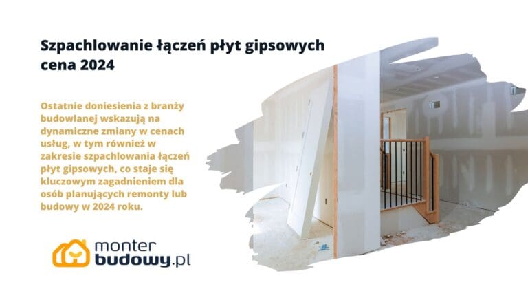 Szpachlowanie łączeń płyt gipsowych cena