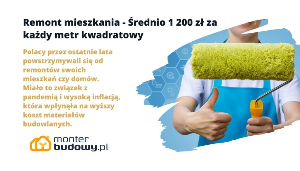 Średnio 1 200 zł za każdy metr kwadratowy